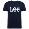 Lee Póló 'WOBBLY LOGO TEE'  tengerészkék / fehér