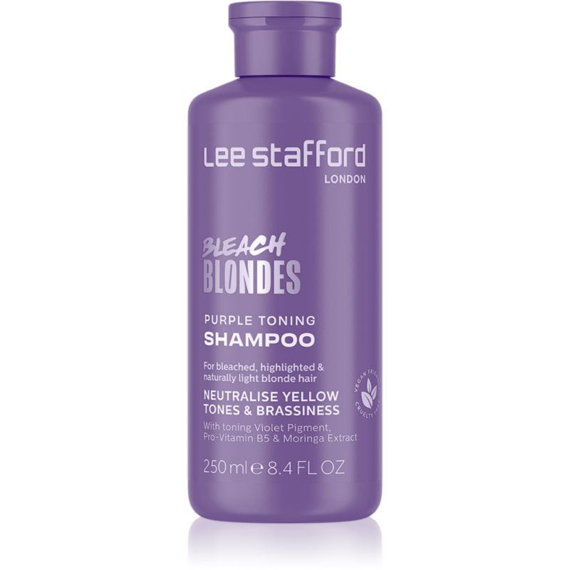 Lee Stafford Bleach Blondes Toning Shampoo sampon szőke hajra semlegesíti a sárgás tónusokat 250 ml-Ár