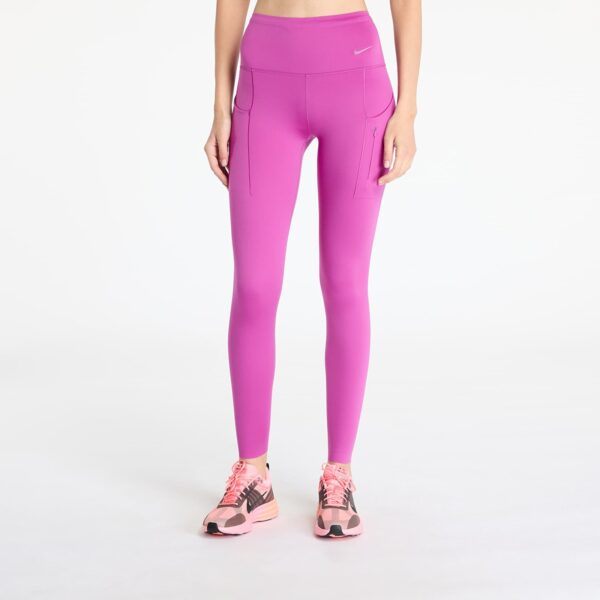 Leggings Nike Go Women's Firm-Support High-Waisted Full-Length Leggings with Pockets Hot Fuchsia/ Black XS-alacsony-ár