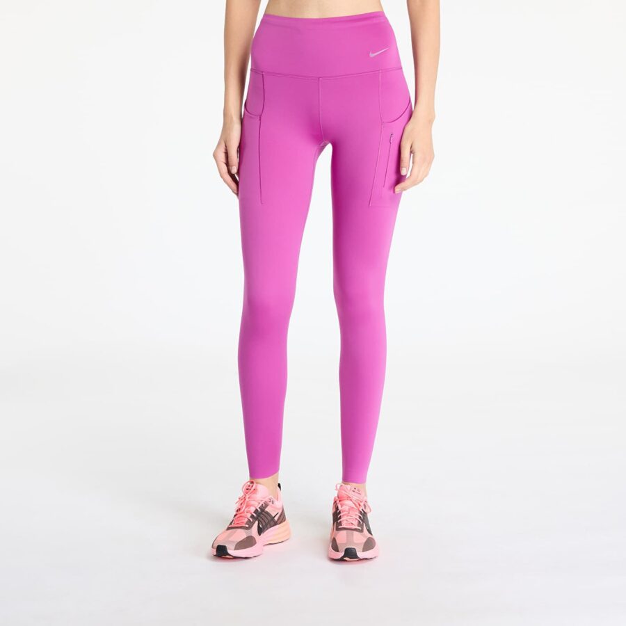 Leggings Nike Go Women's Firm-Support High-Waisted Full-Length Leggings with Pockets Hot Fuchsia/ Black XS-alacsony-ár