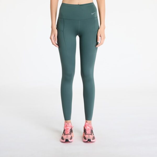 Leggings Nike Go Women's Firm-Support High-Waisted Full-Length Leggings with Pockets Vintage Green/ Black L-alacsony-ár