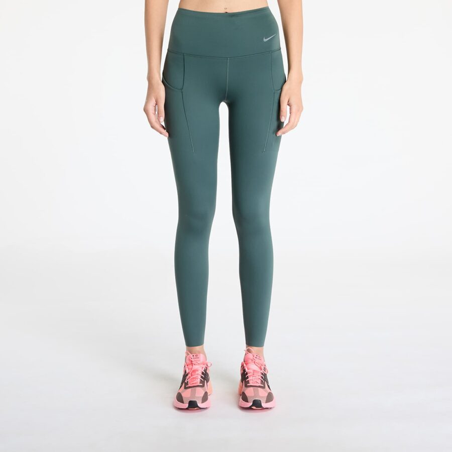 Leggings Nike Go Women's Firm-Support High-Waisted Full-Length Leggings with Pockets Vintage Green/ Black L-alacsony-ár