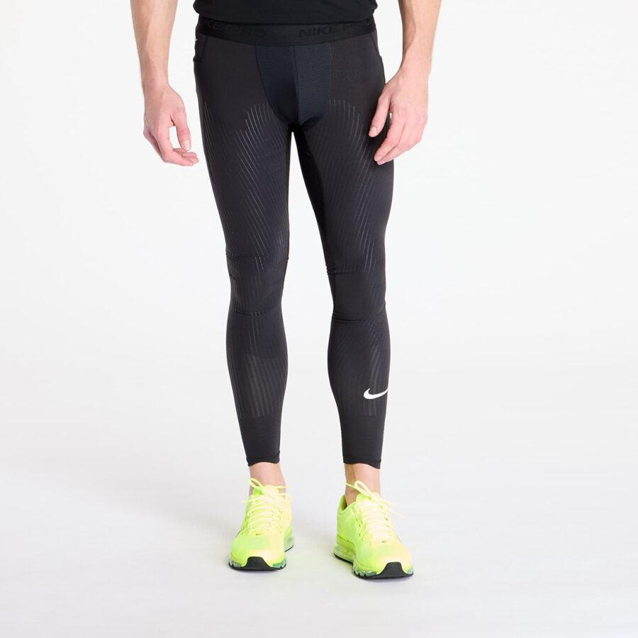Leggings Nike Pro Recovery Men's Dri-FIT ADV Fitness Tights Black/ White XS-alacsony-ár