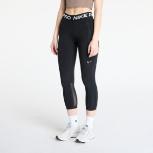 Leggings Nike Pro Women's Mid-Rise Crop Mesh-Panel Leggings Black/ White XS-alacsony-ár