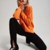 Leggings with a slit