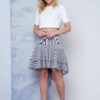 Lemonade skirt with double frill black