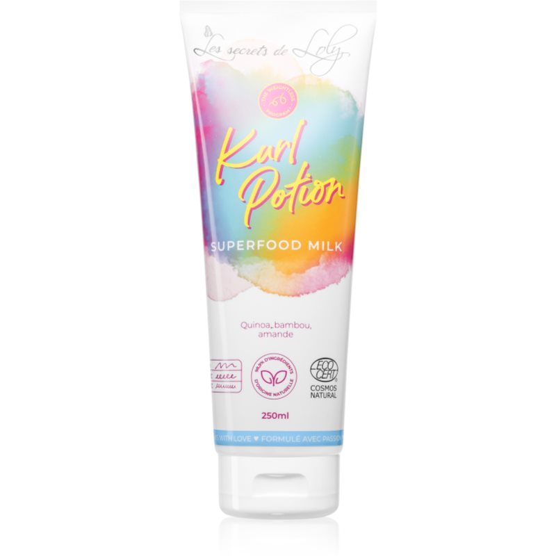 Les Secrets De Loly Kurl Potion öblítést nem igénylő tej a hajra hajra 250 ml-Ár
