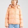 Levi's Apricot Women's Quilted Winter Jacket with Detachable Hood Levi's® Qu - Women