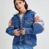 Levi's Beige-Blue Women's Plaid Denim Jacket Levi's® Wedge - Women