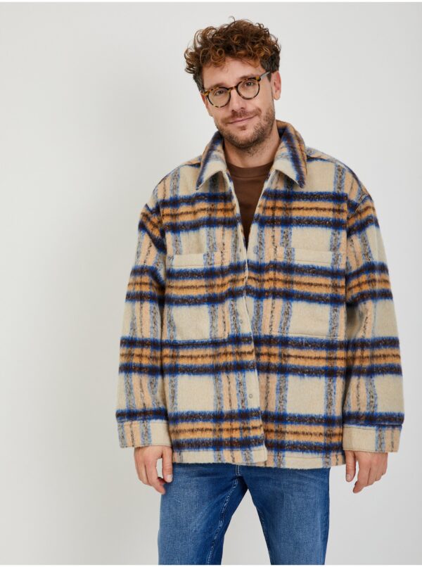 Levi's Beige Men's Checkered Shirt Jacket Levi's® Port - Men