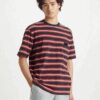 Levi's Black Mens Striped T-Shirt Levi's® Stay Loose Graphic PKT T Stri - Men