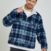 Levi's Blue men's checkered shirt jacket with wool blend Levi's - Men's®