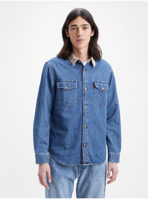 Levi's Blue men's denim shirt Levi's® Western - Men's