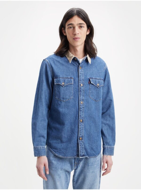 Levi's Blue men's denim shirt Levi's® Western - Men's
