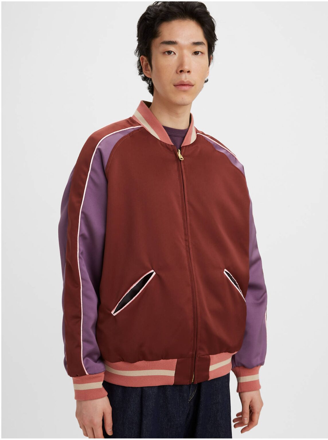 Levi's Burgundia férfi kétoldalas bombázó Levi's® Souvenir - férfi