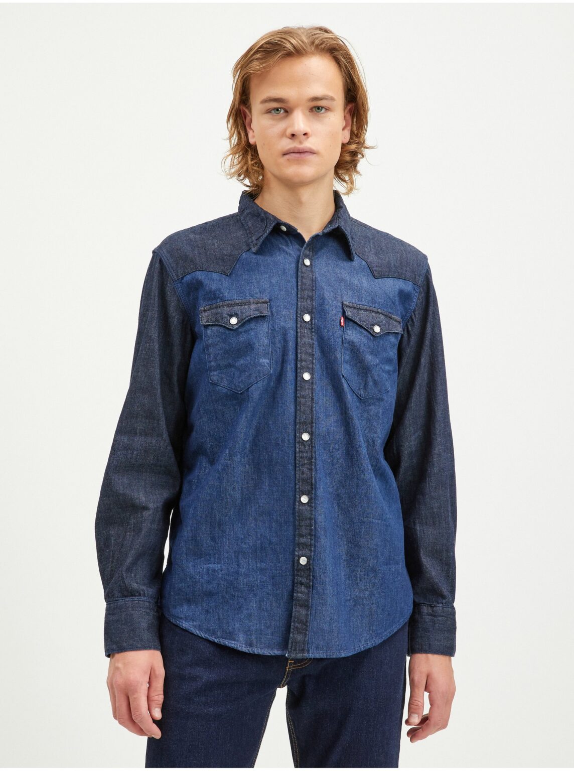 Levi's Dark Blue Mens Denim Shirt Levi's® Barstow Western Standard - Men