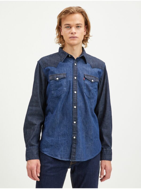Levi's Dark Blue Mens Denim Shirt Levi's® Barstow Western Standard - Men
