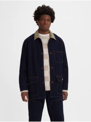 Levi's Dark blue men's denim jacket with wool blend Levi's® Cypress - Men's