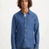 Levi's Dark blue men's denim shirt Levi's® LS Battery HM Shirt Sl - Men's
