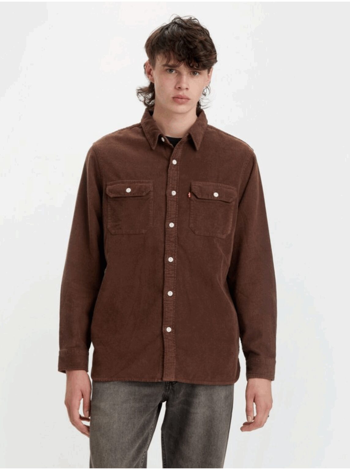 Levi's Dark brown men's corduroy shirt Levi's® Jackson Worker - Men's