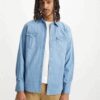 Levi's Light blue men's denim shirt Levi's® Barstow Western Standard - Men's