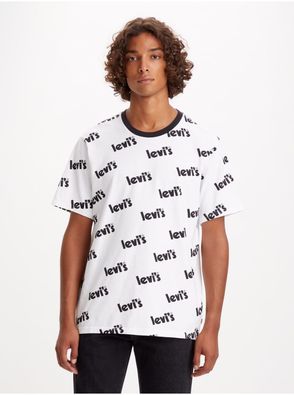 Levi's White men's patterned t-shirt Levi's® Poster - Men's