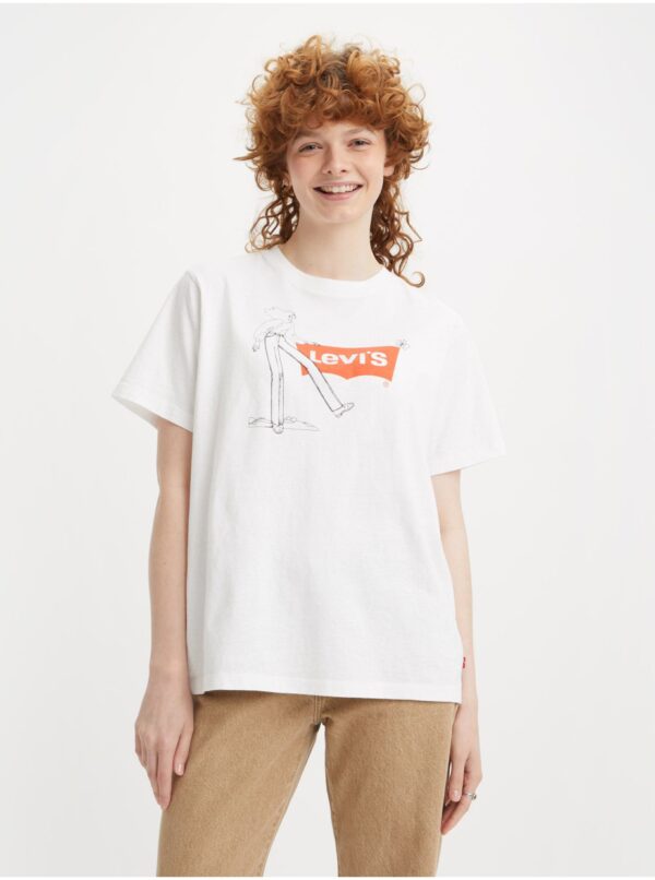 Levi's White women's t-shirt Levi's® For Gals - Women's