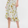 Light Blue Floral Midi Skirt Pieces Lillian - Women