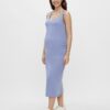 Light Blue Maternity Basic Maxi-Dresses Mama.licious Lea - Women