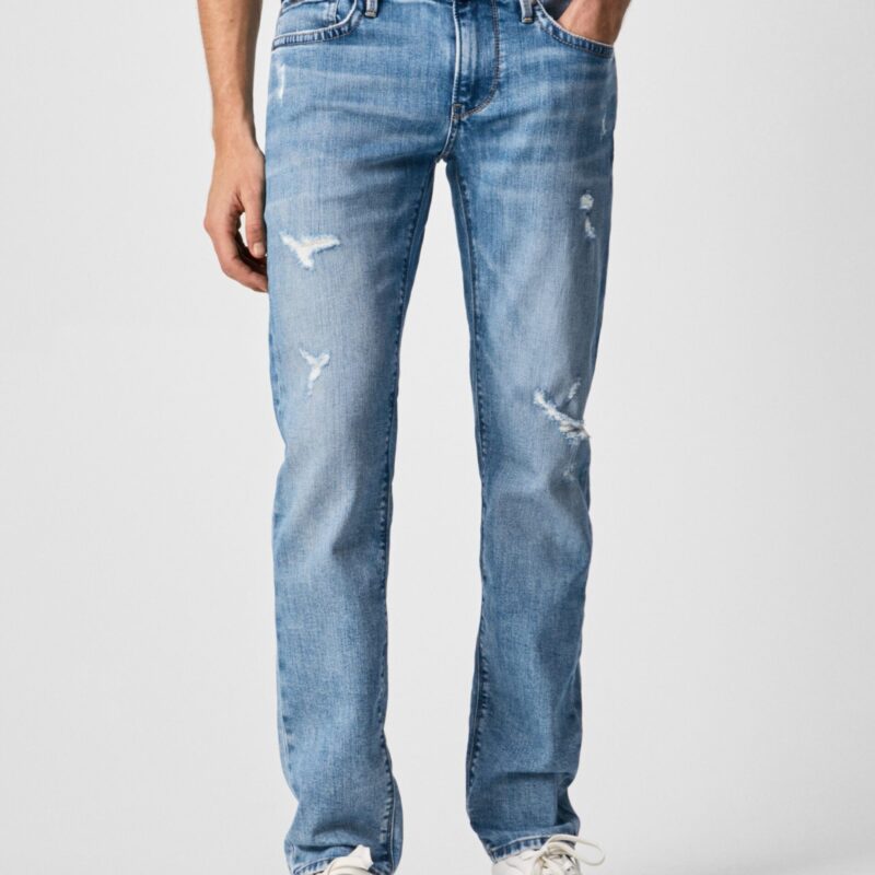 Light Blue Mens Slim Fit Jeans Jeans Hatch - Men