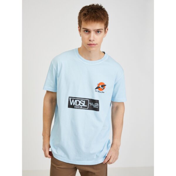 Light Blue Men's T-Shirt Diesel - Men Light Blue Men's T-Shirt Diesel - Men