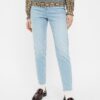 Light Blue Mom Jeans Pieces Leah - Women