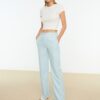 Light Blue Trendyol Pants - Women