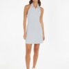 Light Blue Women Dress Tommy Jeans TJW Zip Thru Polo Dress - Women