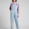 Light Blue Women's Denim Pants with Bib Lee - Women
