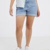 Light Blue Womens Denim Shorts JDY Roma - Women