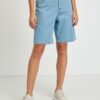 Light Blue Women's Denim Shorts Tom Tailor Denim - Women