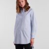 Light Blue Women's Striped Oversize Shirt Pieces Jiva - Women's