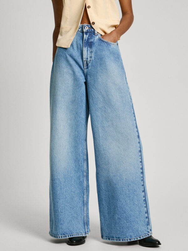 Light Blue Women's Wide Fit Pepe Jeans