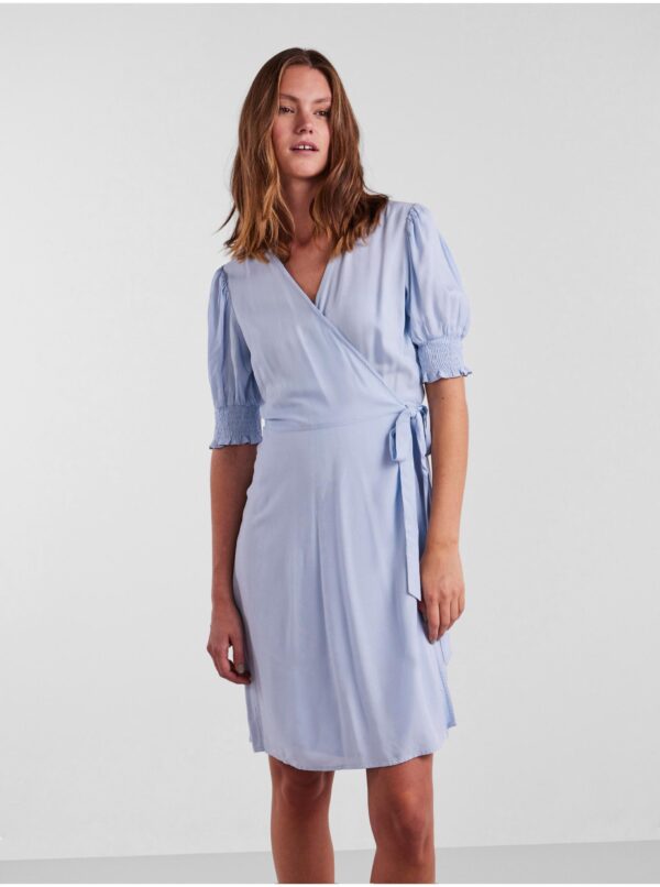 Light Blue Women's Wrap Dress Pieces Tala - Women's