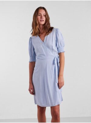 Light Blue Women's Wrap Dress Pieces Tala - Women's
