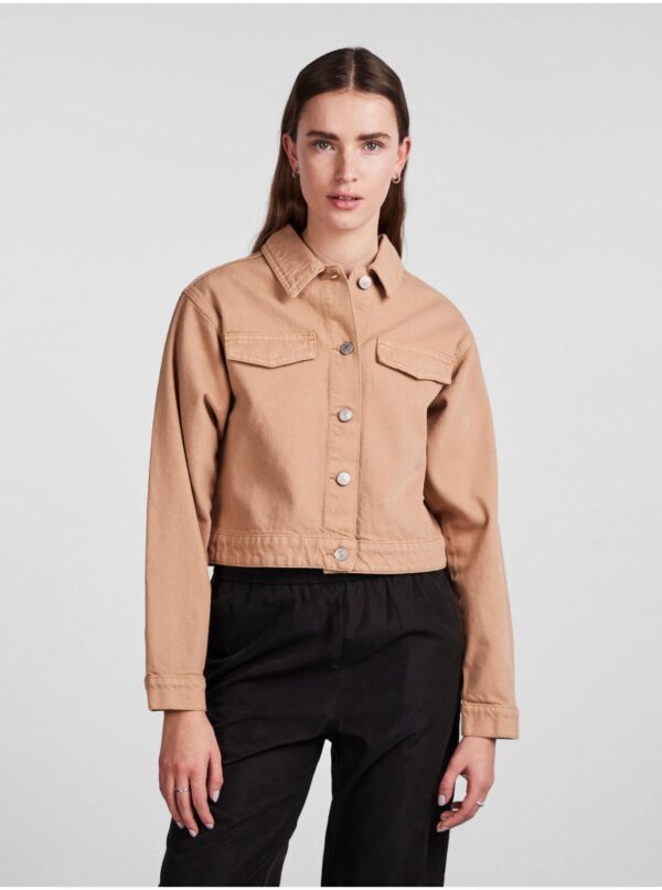 Light Brown Women's Denim Jacket Pieces Tessie - Women