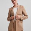 Light Brown Women's Striped Blazer Pieces Bossy - Women's