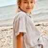 Light Green Girly Striped Shirt name it Hatty - Girls