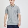 Light Green Heathered Polo Shirt Blend Nate - Men