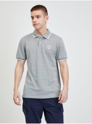 Light Green Heathered Polo Shirt Blend Nate - Men