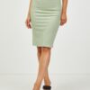 Light Green Pencil Skirt Pieces Sara - Women's