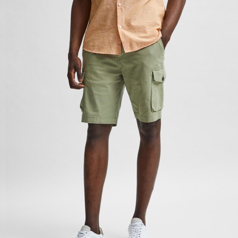 Light Green Shorts with Pockets Selected Homme Marcos - Men