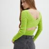 Light Green Sweater with Opening at Back ONLY Emmy - Women
