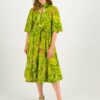 Light Green Women Floral Dress Blutsgeschwister Sneaky Diamon - Women